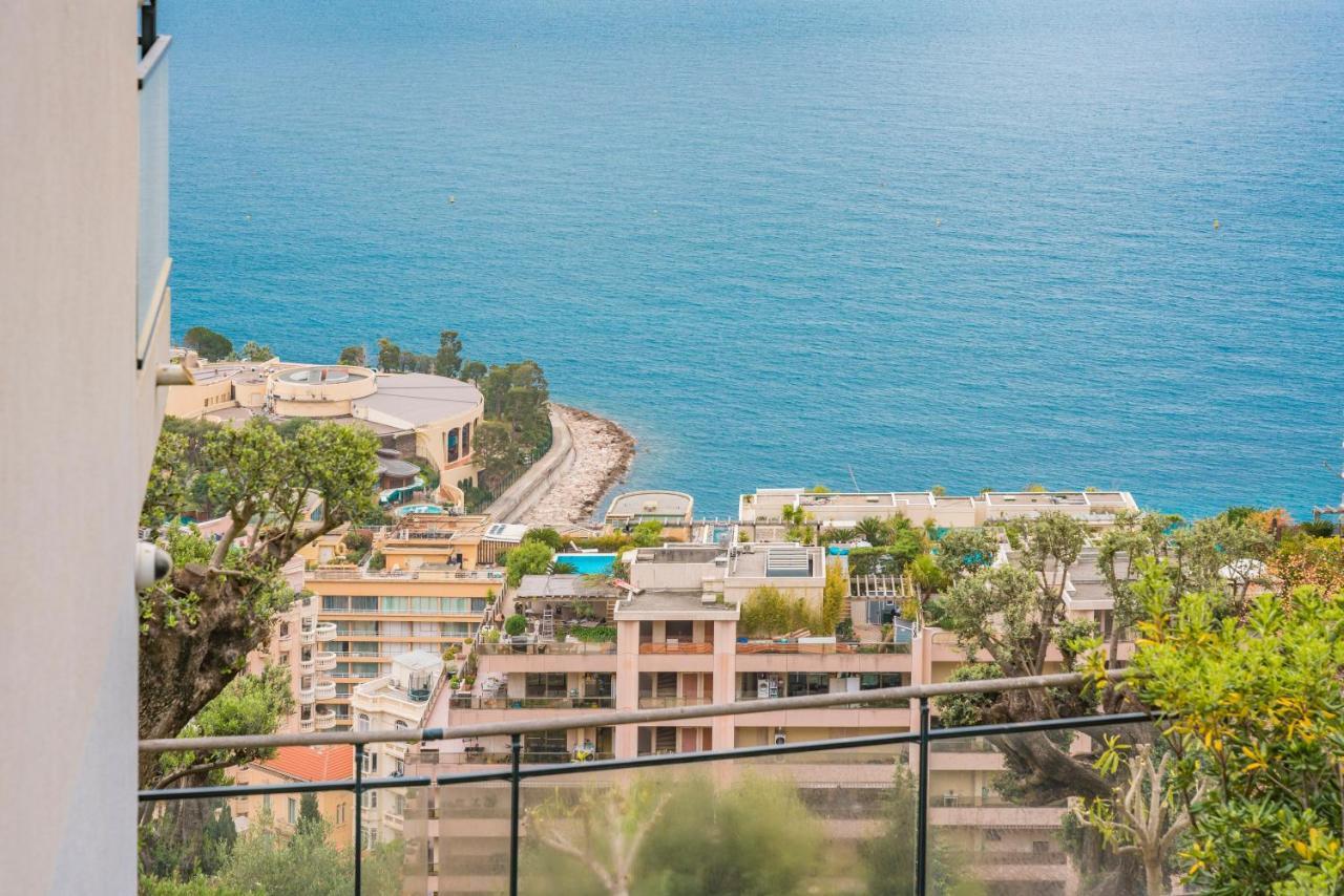 شقة Frontiere Monaco, Terrasse Vue Mer, Tour Odeon - Ap بوزولي المظهر الخارجي الصورة
